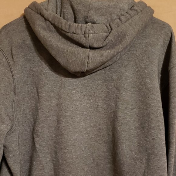 H&M, Gray zip-up Sweatshirt w/ hood jacket, Size Large - Picture 9 of 16